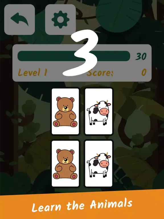 تصاویر Kids Memory Game: Animals iPad 