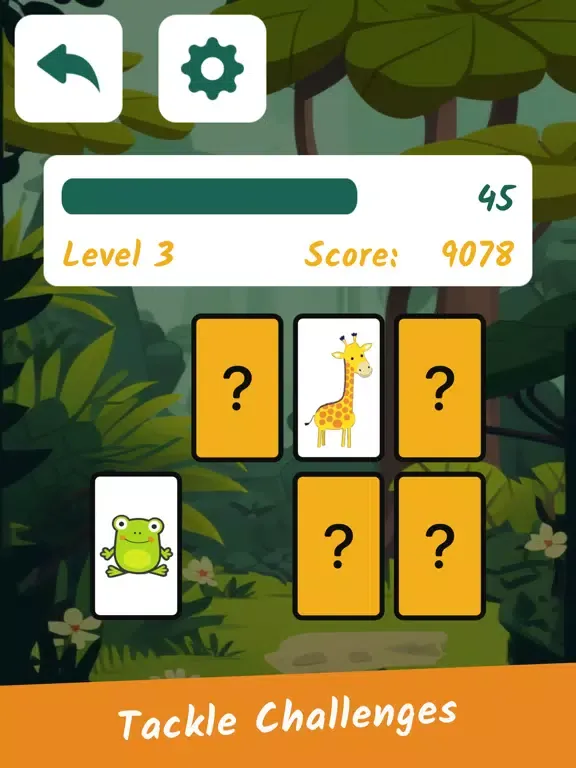 تصاویر Kids Memory Game: Animals iPad 