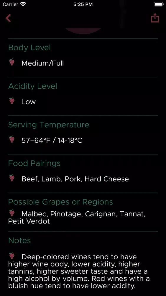 Wine Color Scan & Taste Notes स्क्रीनशॉट