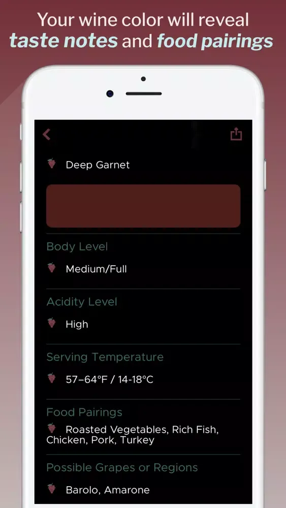 Wine Color Scan & Taste Notes स्क्रीनशॉट