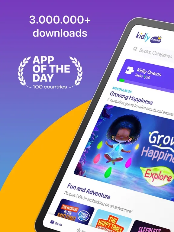 Capturas de tela do Kidly: Bedtime Books, Sleep iPad 