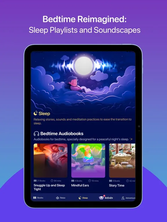 Capturas de tela do Kidly: Bedtime Books, Sleep iPad 