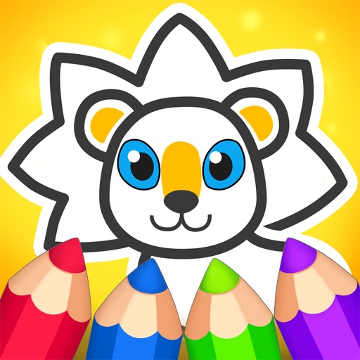 Animal coloring book for color