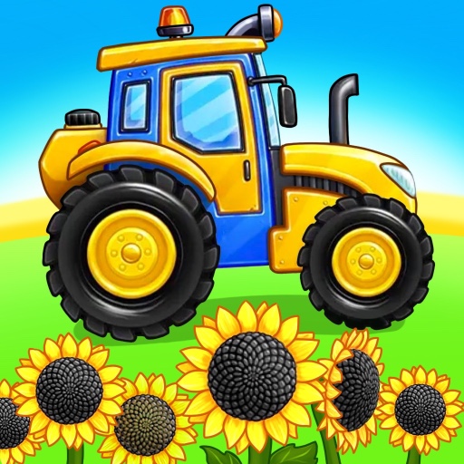 Tractor, car: kids farm games Tractor, car: kids farm games
