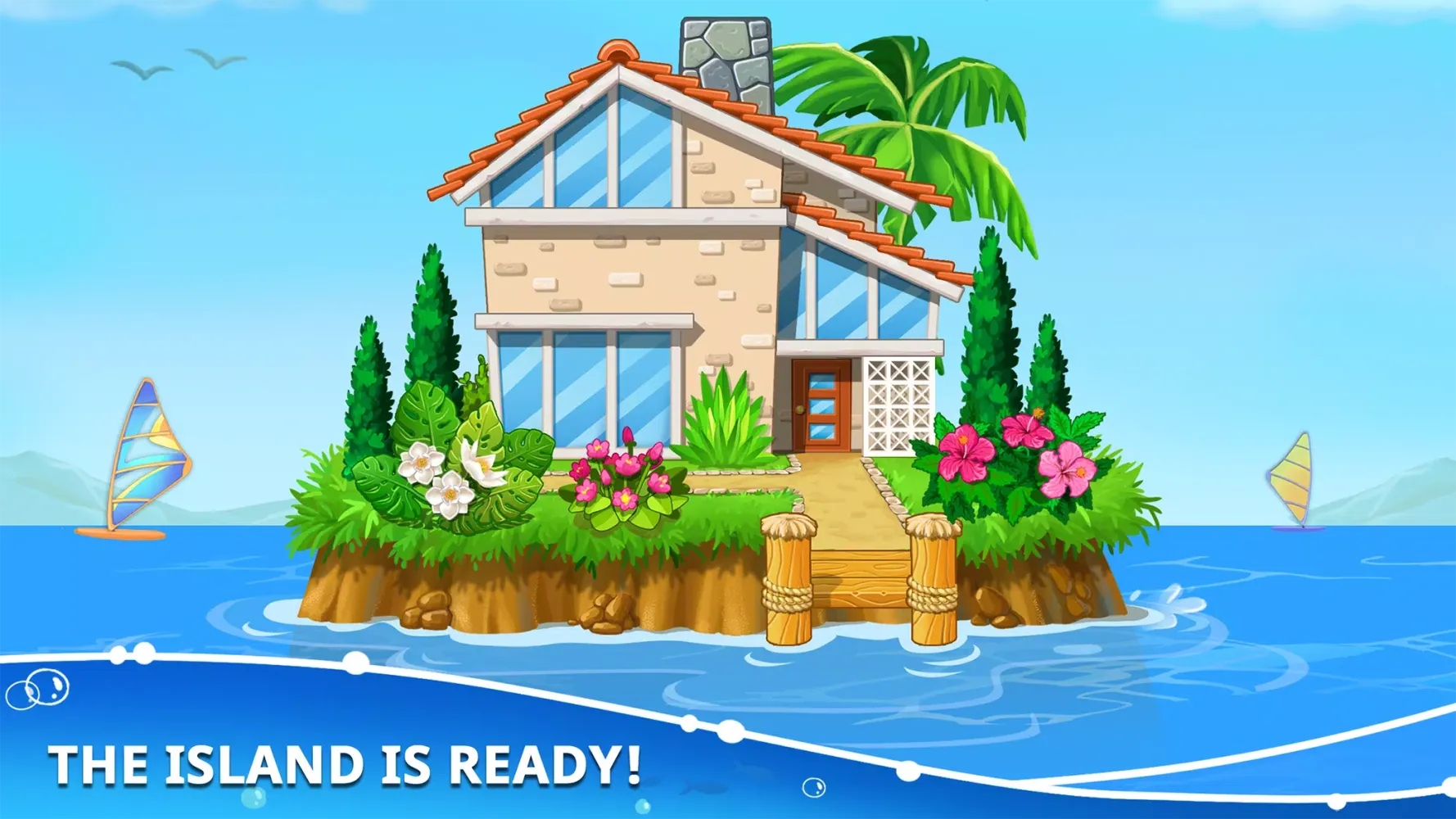 Capturas de tela do Island building! Build a house