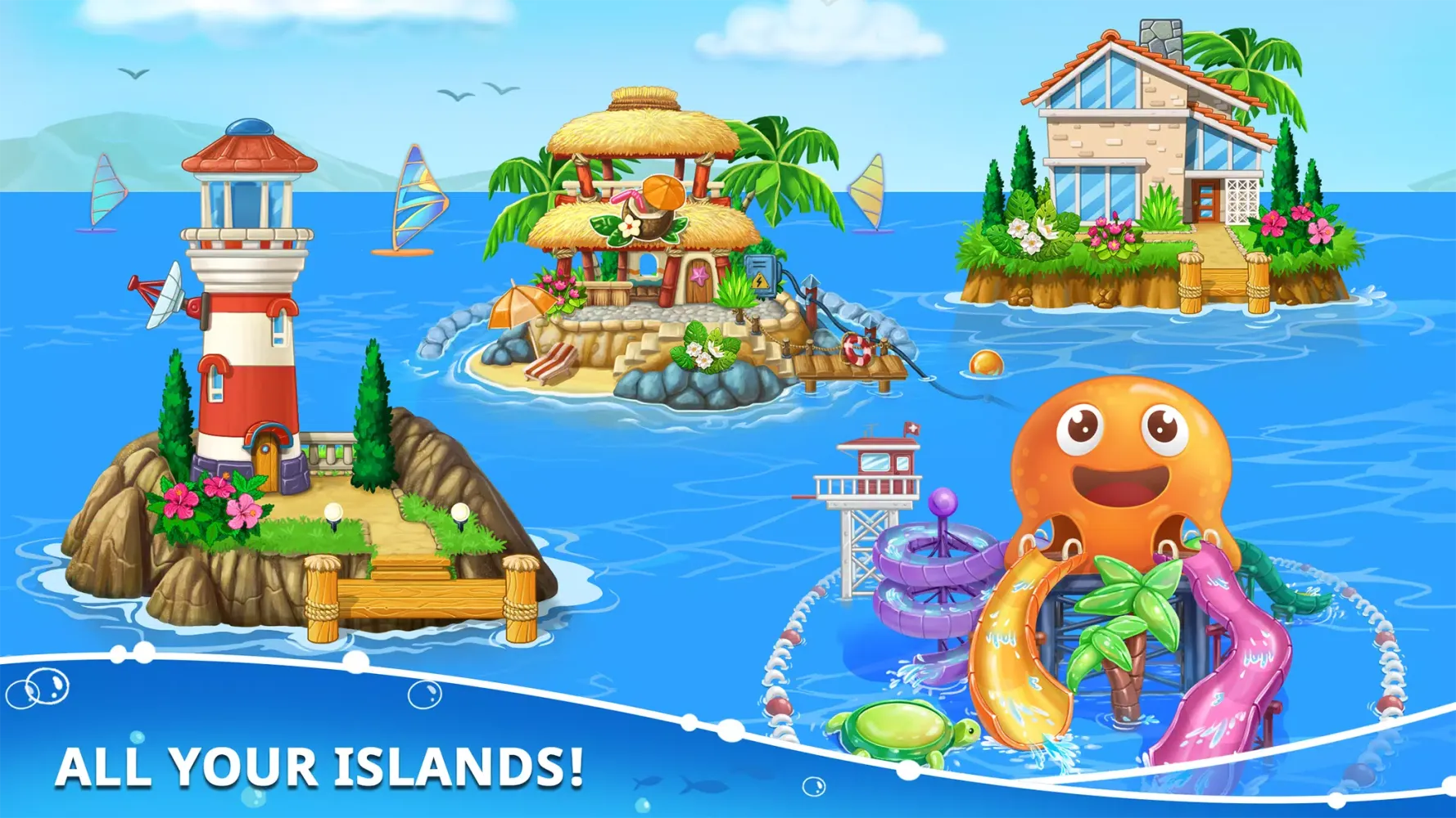 Capturas de tela do Island building! Build a house