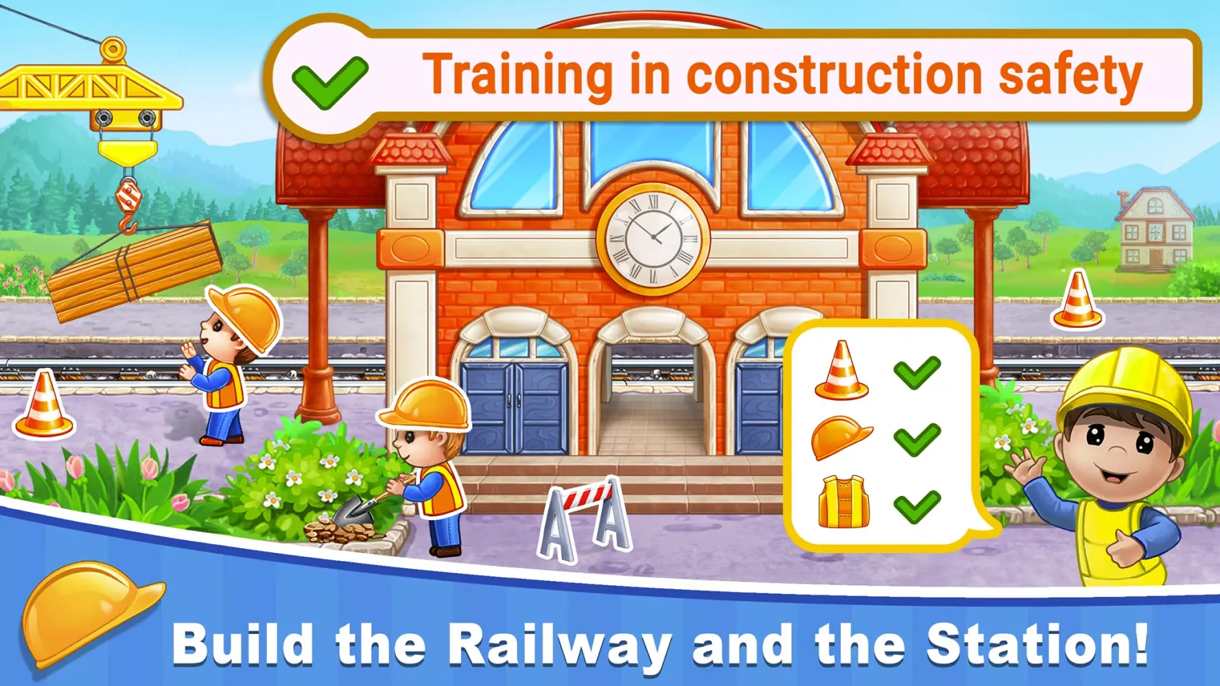 Train Games for Kids: station应用截图