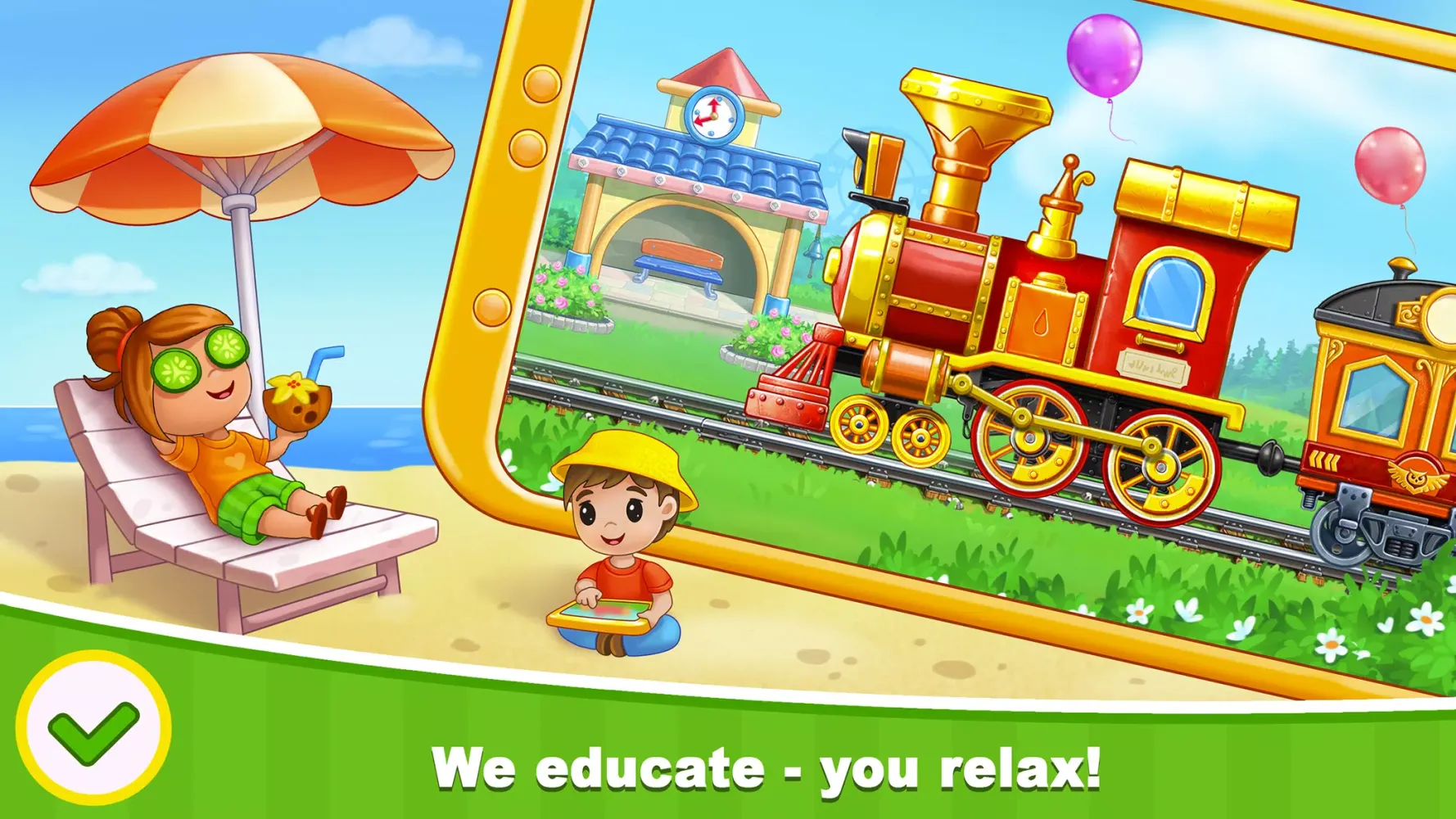 Train Games for Kids: station应用截图