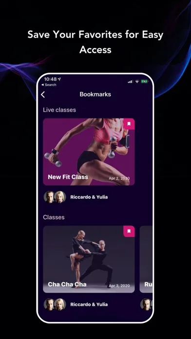 Tangkapan skrin Koros - dance classes at home