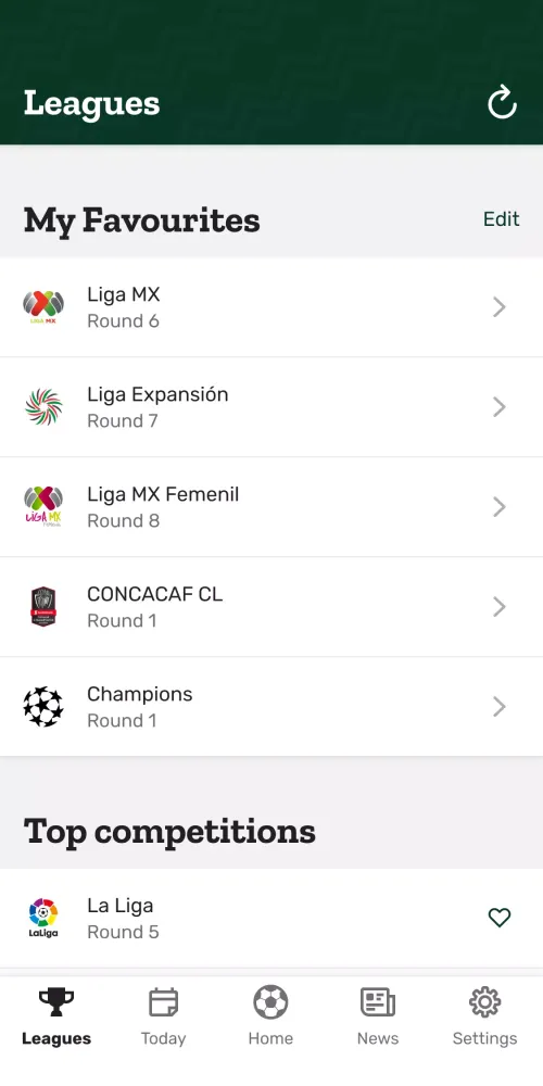 Ảnh chụp màn hình của Resultados MX