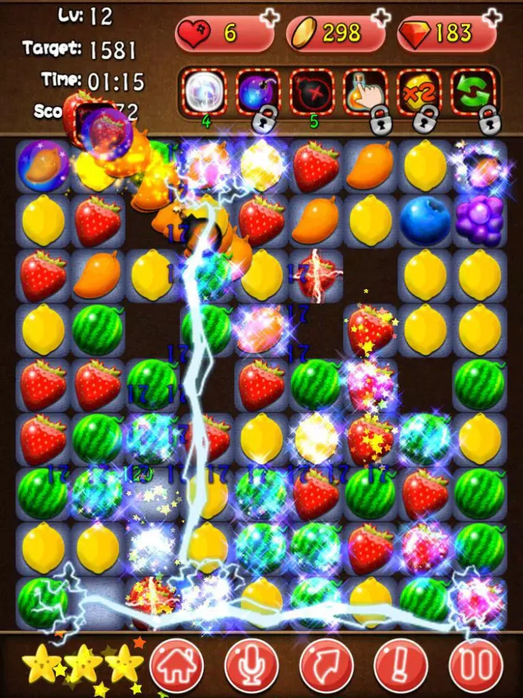 Capturas de tela do Fruit Deluxe iPad 