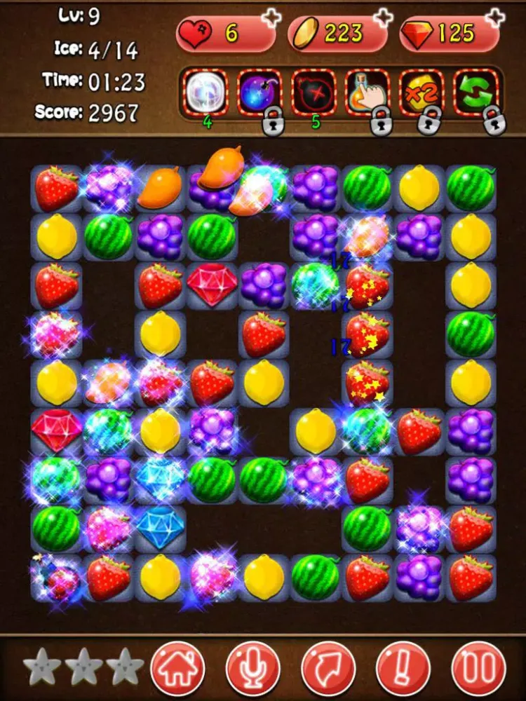 Capturas de tela do Fruit Deluxe iPad 