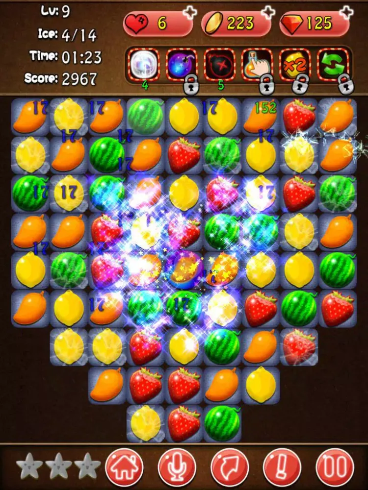 Capturas de tela do Fruit Deluxe iPad 