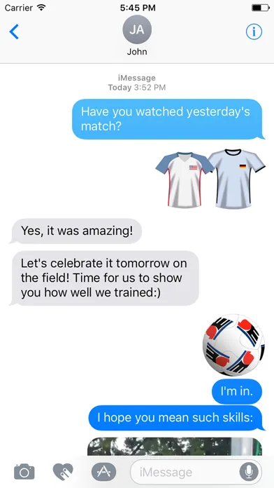 Capturas de tela do GoldCleats Soccer Stickers