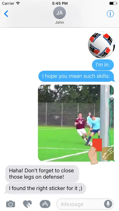 Capturas de tela do GoldCleats Soccer Stickers