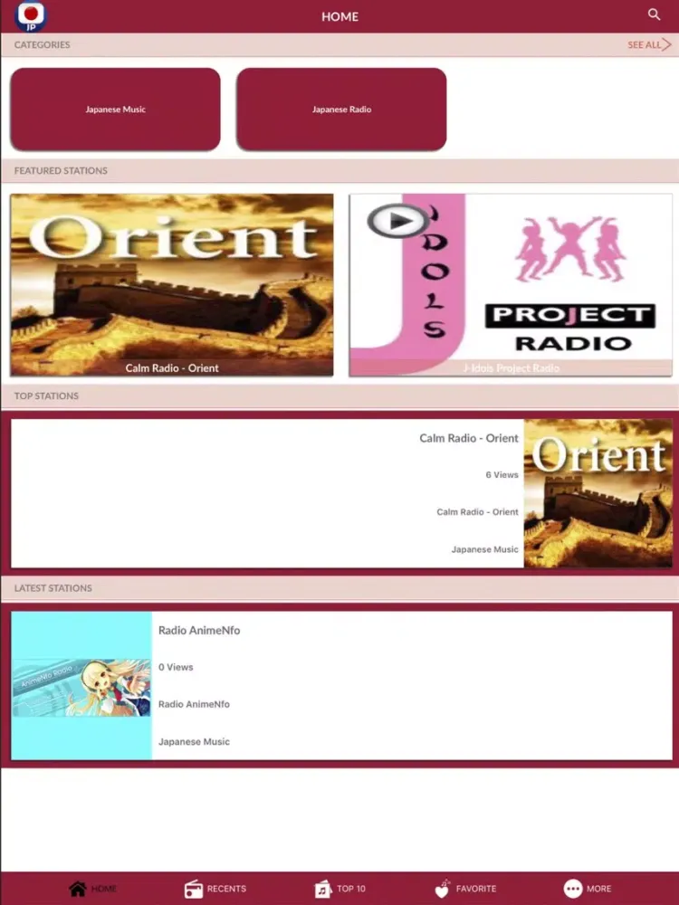 Japanese Music Japanese Fm iPad  스크린샷