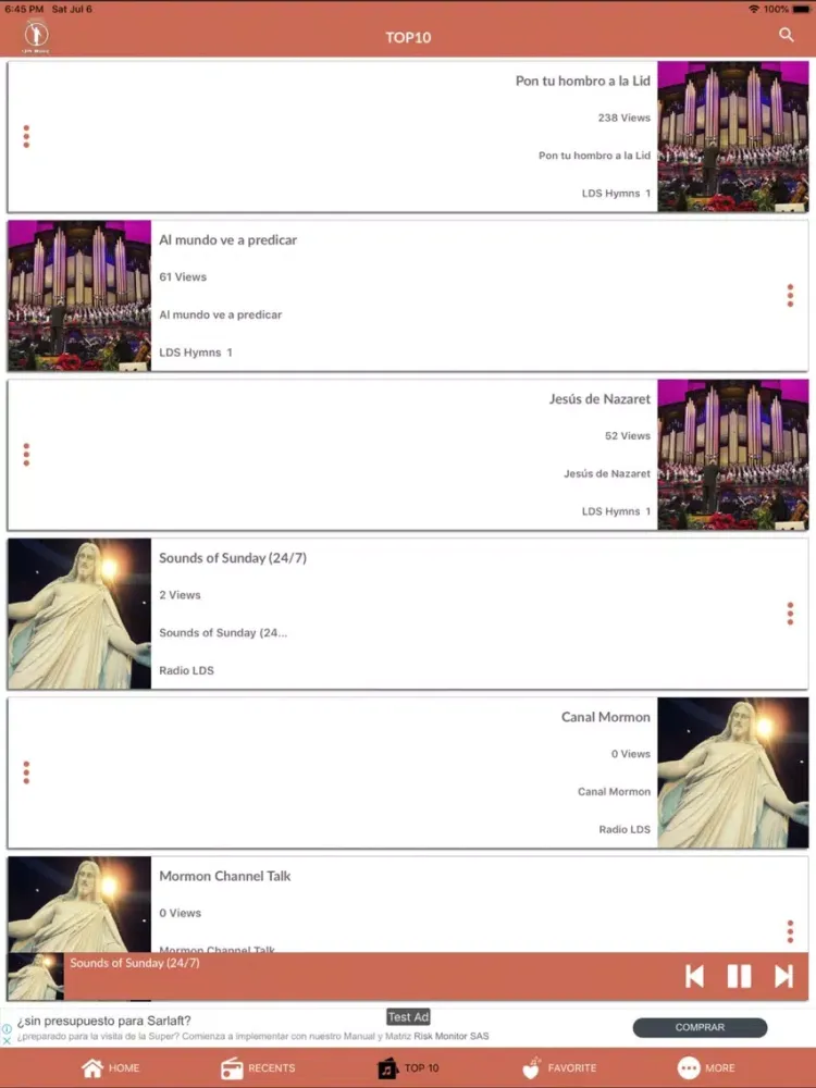 ภาพหน้าจอของ A+ Lds Hymns iPad 
