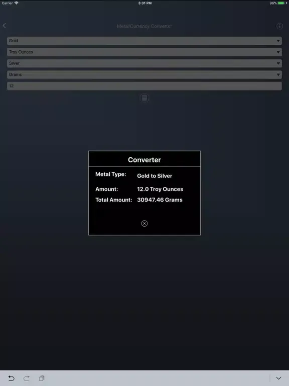 Capturas de pantalla de The Gold Price Calculator iPad 