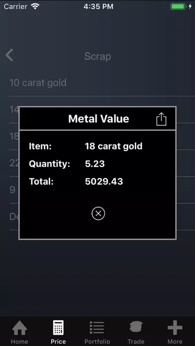 Capturas de pantalla de The Gold Price Calculator