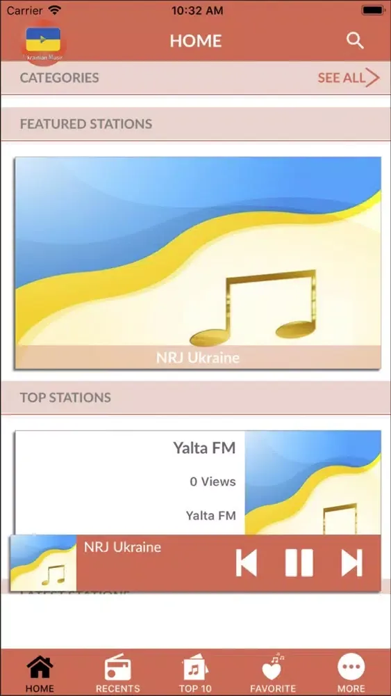 Tangkapan layar Ukraine Radio Live