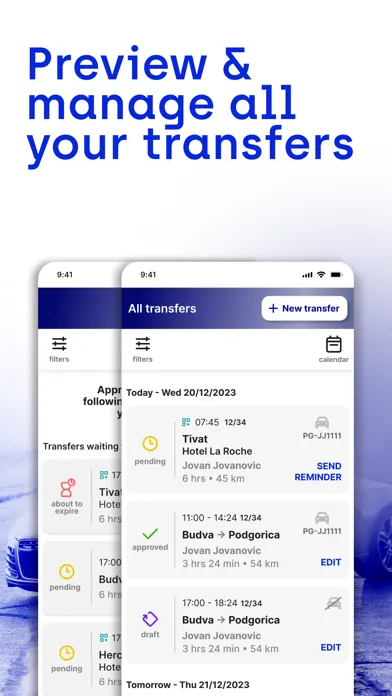 LimoExpress: Driver & Manager Screenshots