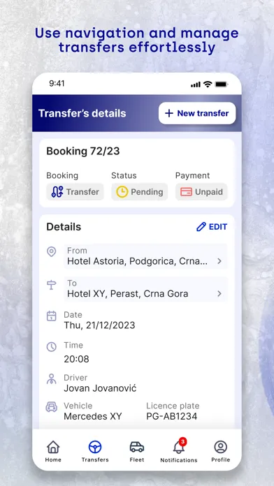 LimoExpress: Driver & Manager Screenshots