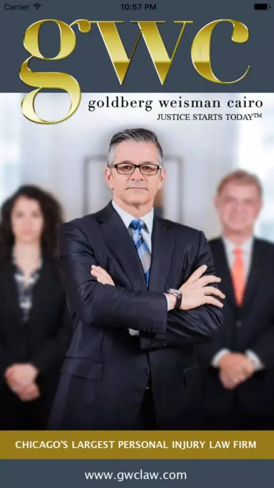 Goldberg Weisman Cairo Injury Help App Screenshots