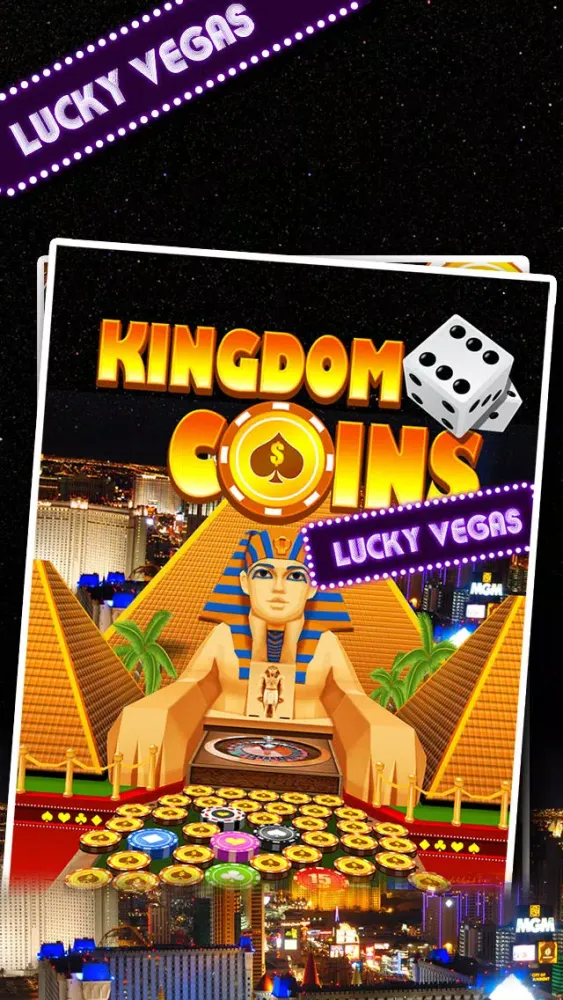 Kingdom Coins Lucky Vegas - Dozer of Coins Arcade Game应用截图