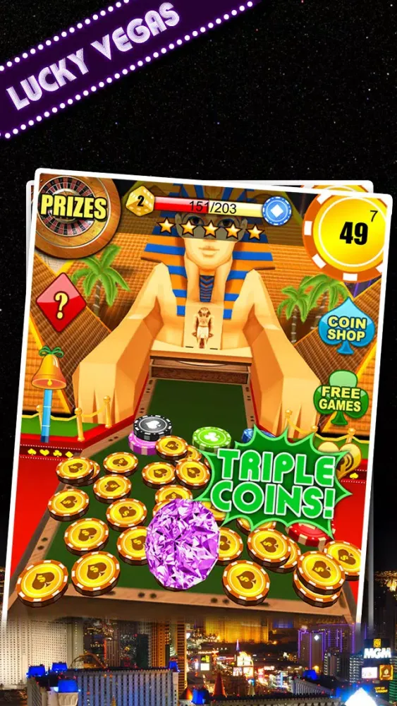 Kingdom Coins Lucky Vegas - Dozer of Coins Arcade Game应用截图