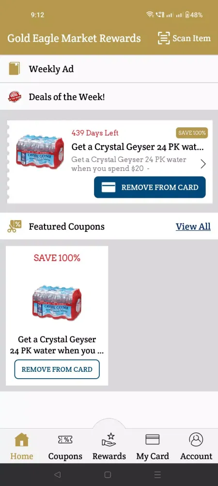 Captures d'écran de Gold Eagle Market Rewards
