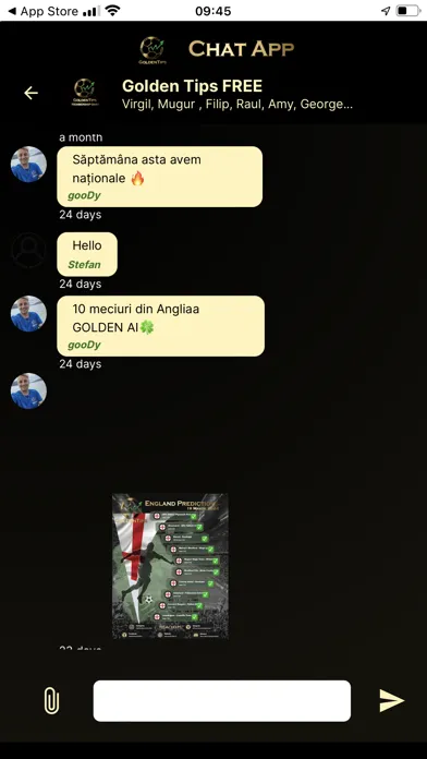 Captures d'écran de Golden Chat App