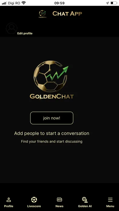 Captures d'écran de Golden Chat App