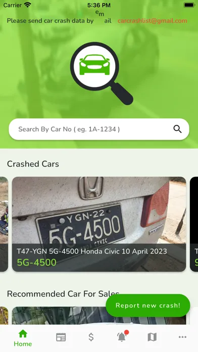 Car History Checker Screenshots