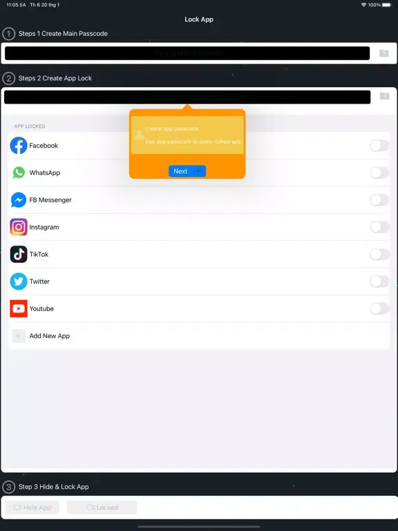 Capturas de tela do Applock Pro - App Lock & Guard iPad 