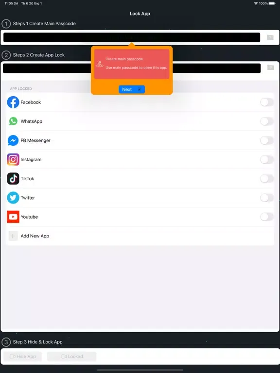 Capturas de tela do Applock Pro - App Lock & Guard iPad 