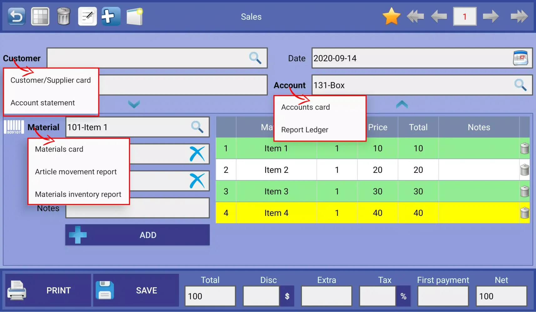 Capturas de pantalla de Business Accounting