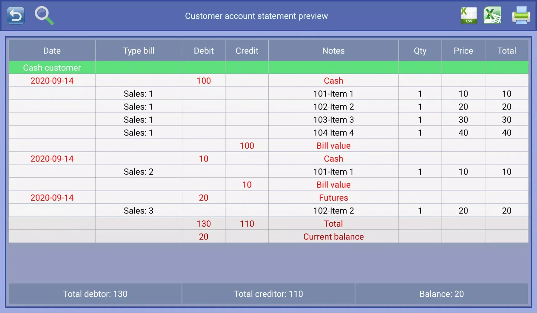 Capturas de pantalla de Business Accounting
