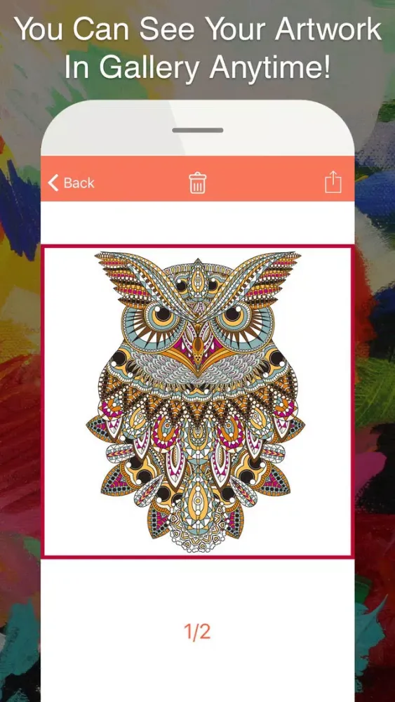Coloring Book Adults - Cool Patterns, Pictures, Gradient Coloring and More!應用截圖