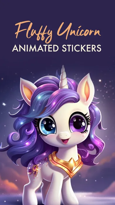 Capturas de tela do Fluffy Unicorn - Animated