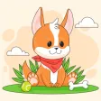 Lucky Dog Animated Stickers