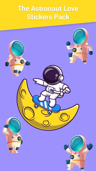 The Astronaut Love Stickers スクリーンショット