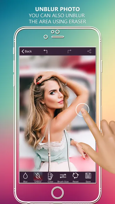 Photo Blur Effect - Hide Face 스크린샷