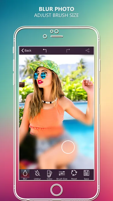 Photo Blur Effect - Hide Face 스크린샷