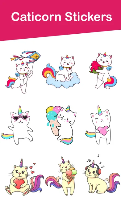 Tangkapan layar Caticorn Stickers