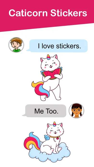 Tangkapan layar Caticorn Stickers