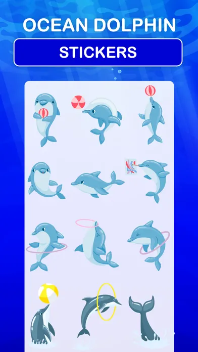 Ocean Dolphin Stickers應用截圖