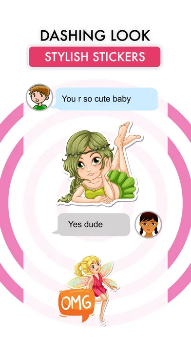 Tangkapan layar Fairy Stickers-Colorful Emojis
