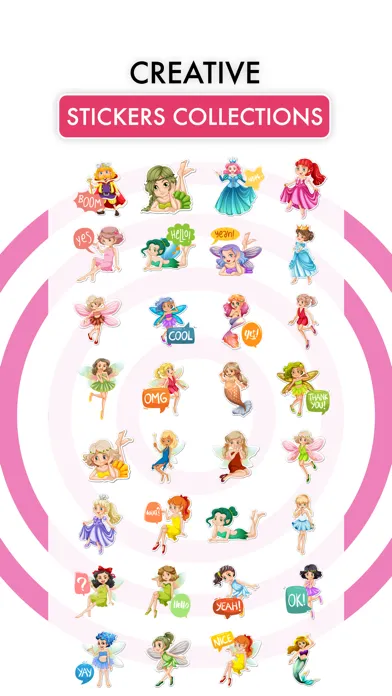 Tangkapan layar Fairy Stickers-Colorful Emojis