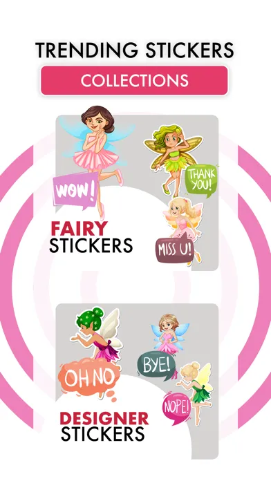 Tangkapan layar Fairy Stickers-Colorful Emojis