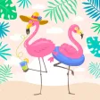 Flamingo FlamMoji Stickers Flamingo FlamMoji Stickers